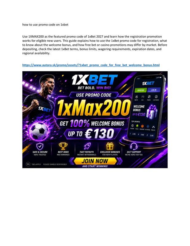 how to use promo code on 1xbet