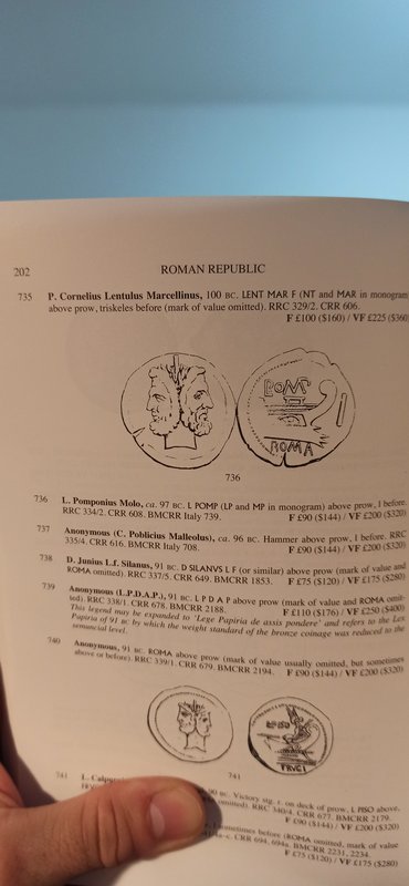 As de la gens Pomponia. L. SEMP - ROMA. Proa de galera a dcha. Roma. IMG-20220201-205236