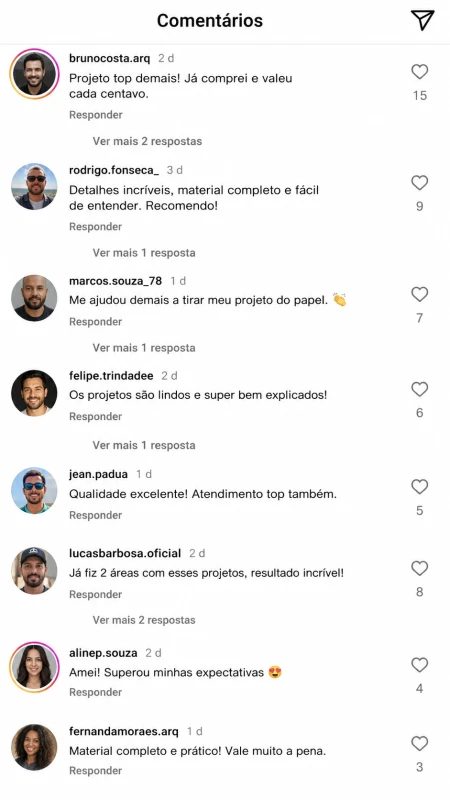 Comentários dos Clientes