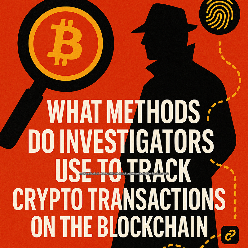 What methods do investigators use to track crypto transactions on the blockchain