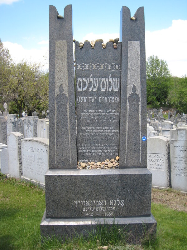 Sholem-Aleichem-Grave-Stone