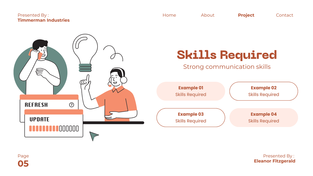 Red and Green Modern Customer Support Presentation