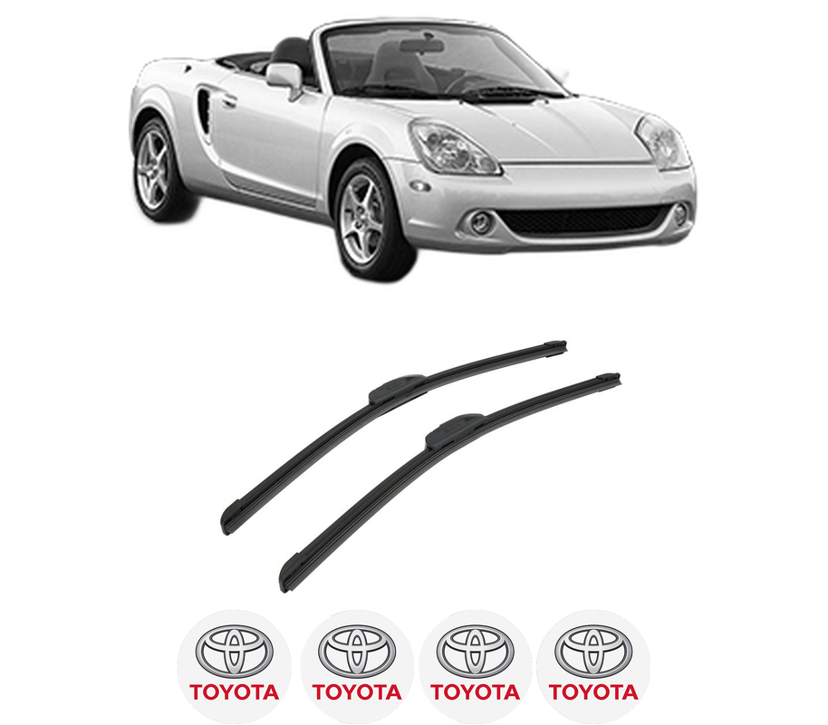 Set stergatoare auto TOYOTA MR2 III (ZZW3_) din 1999-2007, pentru parbriz auto, 2 bucati, Bosch Aerotwin Retrofit, din cauciuc siliconat rezistent, 4 Stickere Auto TOYOTA