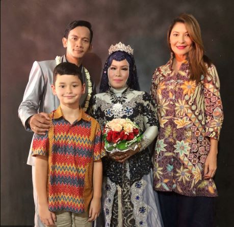 Tamara saat hadiri nikahan asistennya
