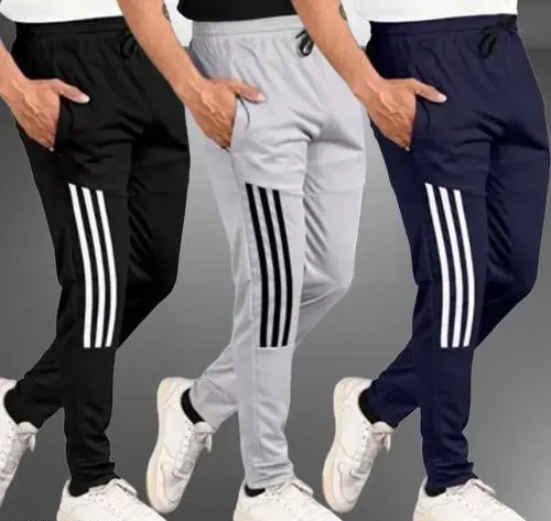 Men's Stylish Jogger Lower Track Pants for Gym Casual Wear for Men(Pack Of 3 Color 6 (R309)