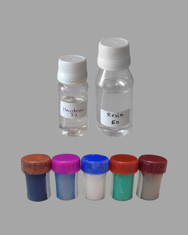 Resin Art on Square Tea Coasters with Stand DIY Kit