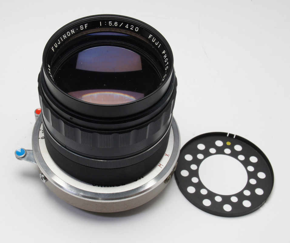 はる FUJIフジ】⑪/FUJINON SF 1:5.6 420 (253059)/絞りOK/レンズ内カビあり