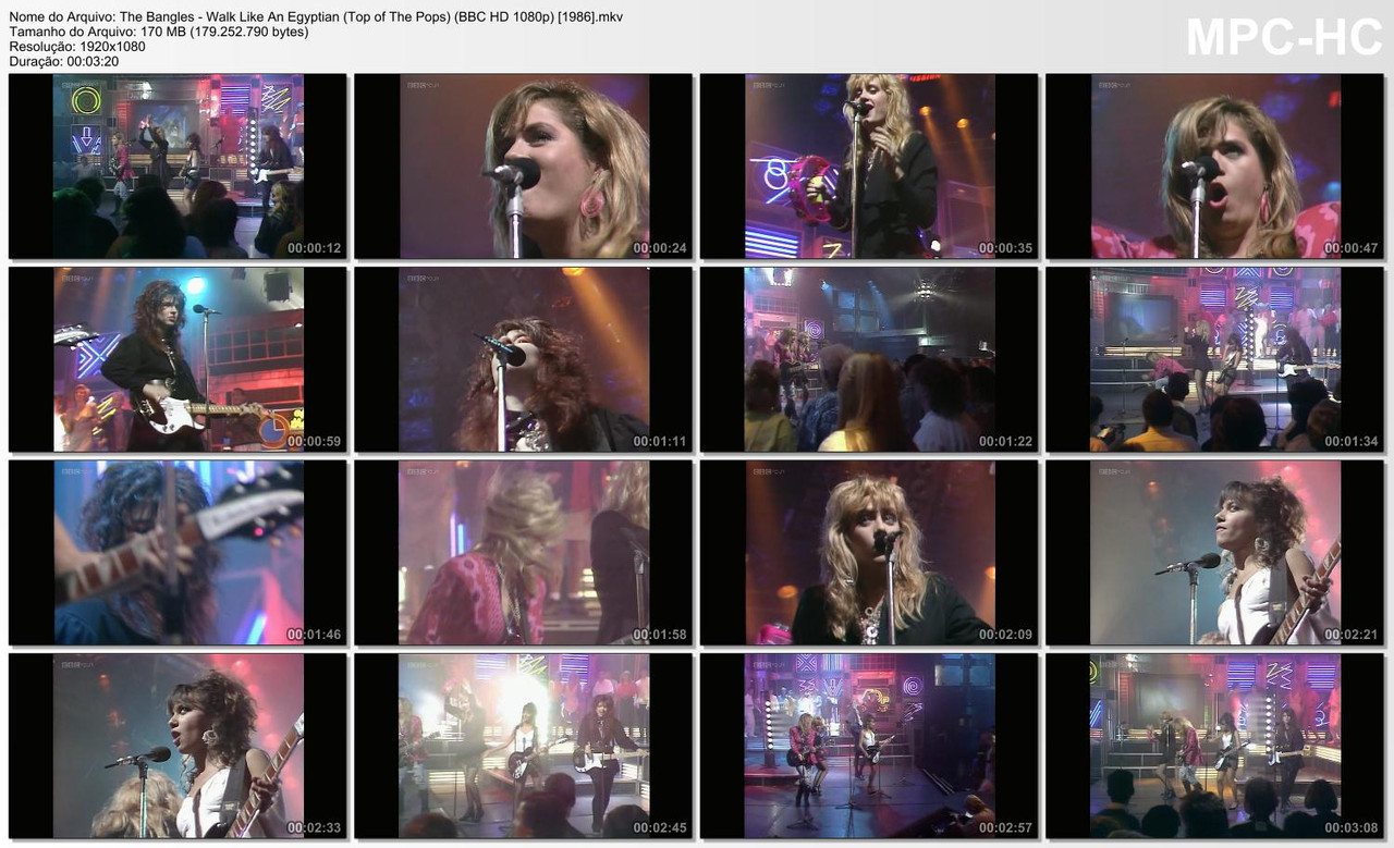 The Bangles - Walk Like An Egyptian (Top of The Pops) (BBC HD 1080p) [09.10.1986]