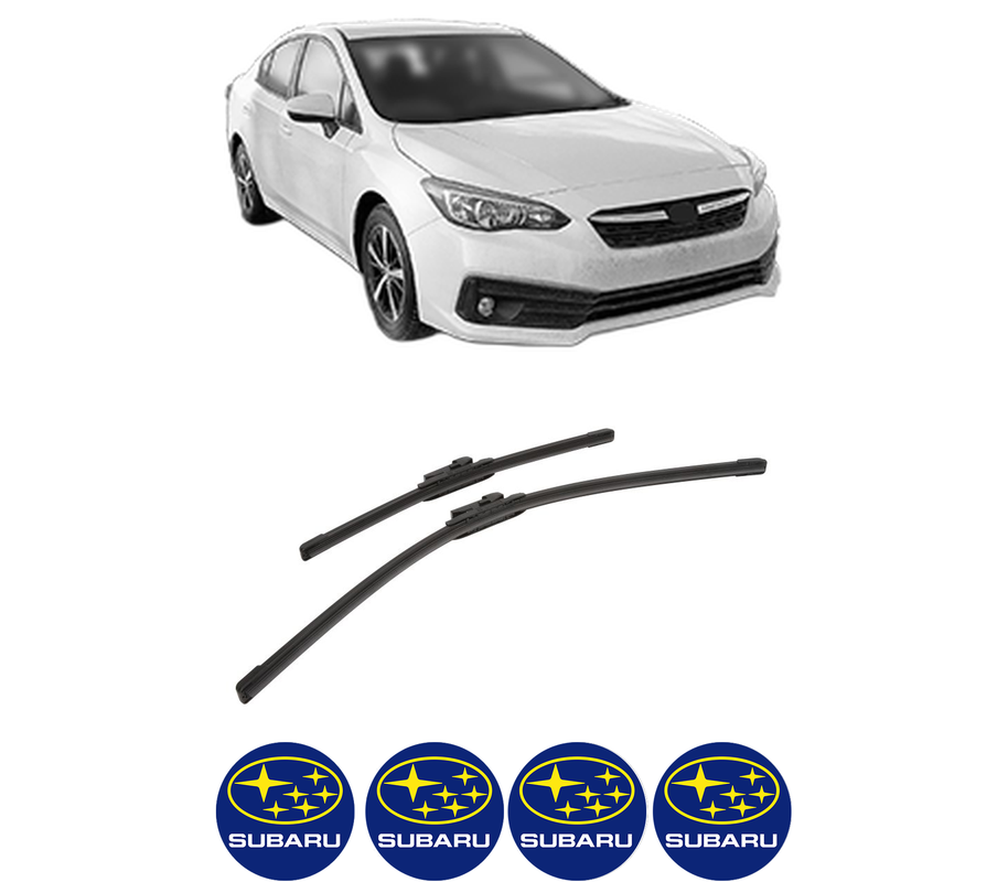 Set stergatoare auto SUBARU IMPREZA Hatchback (GT_) din 2017, pentru parbriz auto, 2 bucati, Bosch Aerotwin, din cauciuc siliconat rezistent, 4 Stickere Auto SUBARU