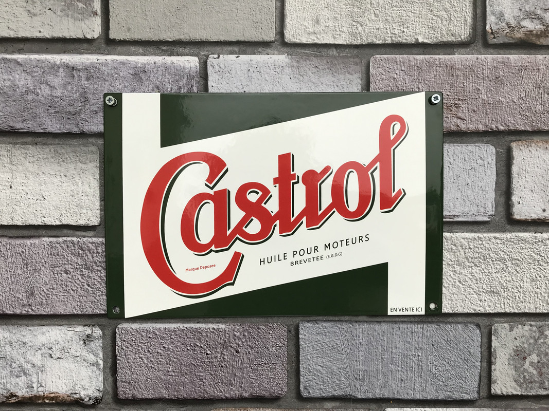 CASTROL OIL GARAGE METAL SIGN RETRO VINTAGE STYLE SMALL shed man cave tin room