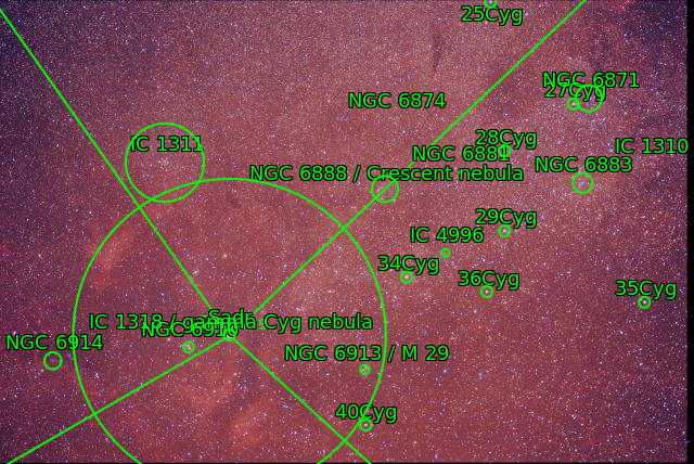 Autour de Sadr Siril V1  Photoshop V1_24-03-2018 résolution astr