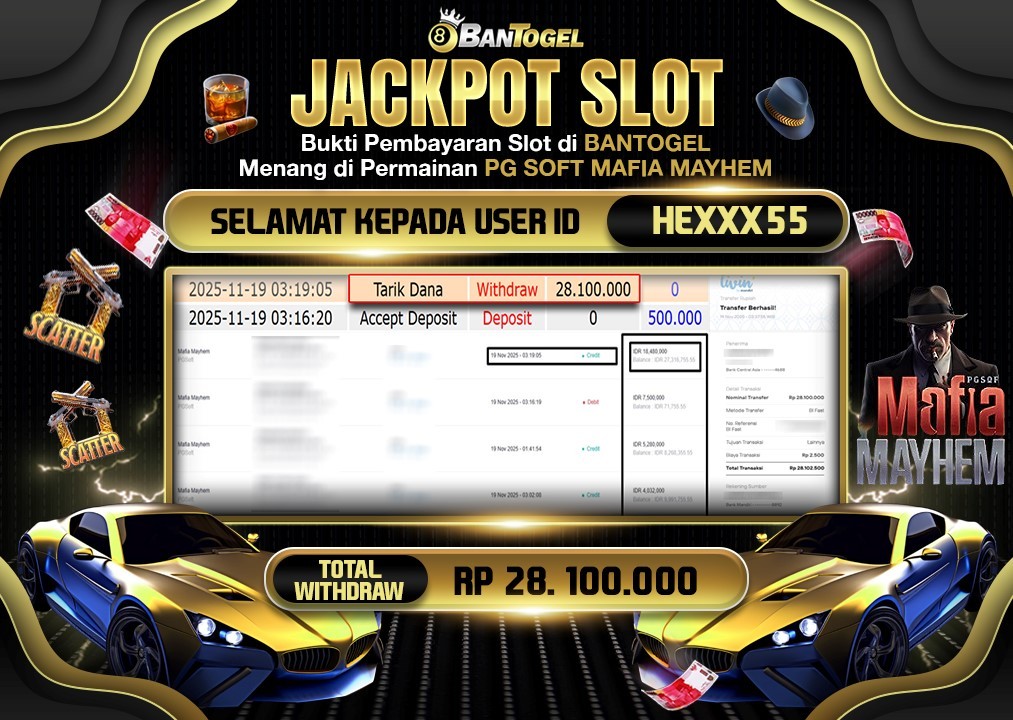BUKTI JACKPOT LUNAS BANTOGEL