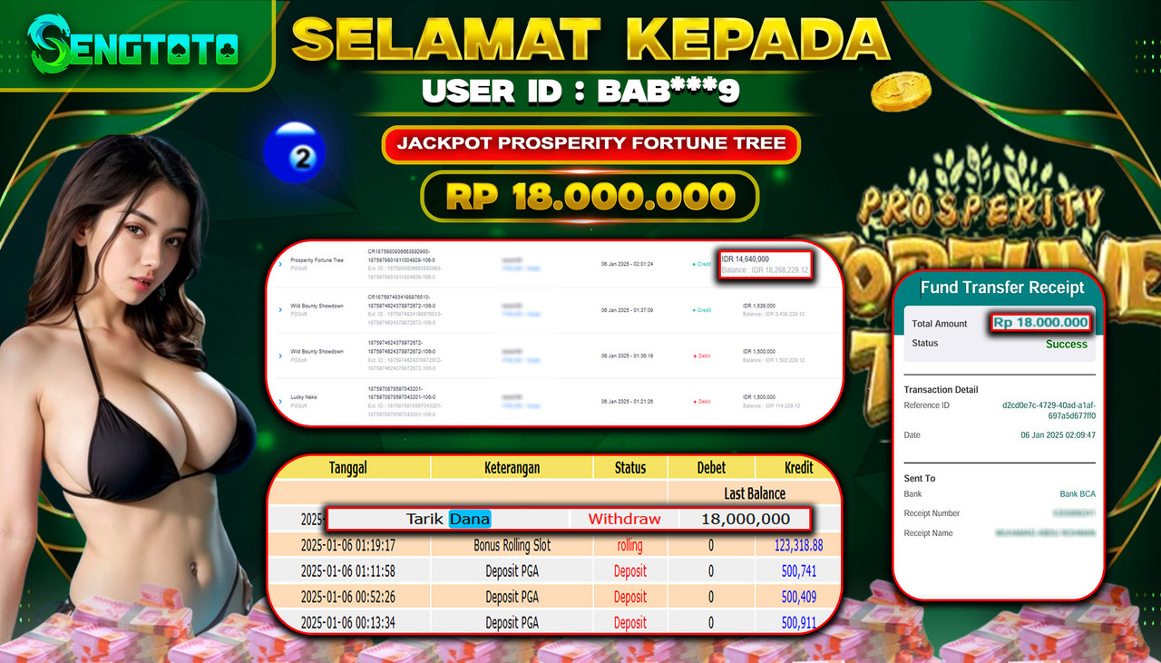 BUKTI PEMBAYARAN SLOT PROSPERITY FORTUNE TREE