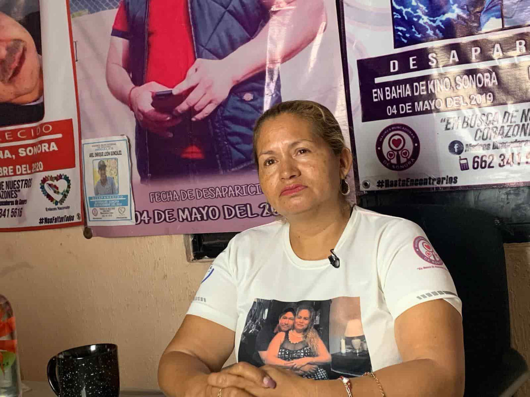 Madres Buscadoras de Sonora se manifiestan en Palacio Nacional