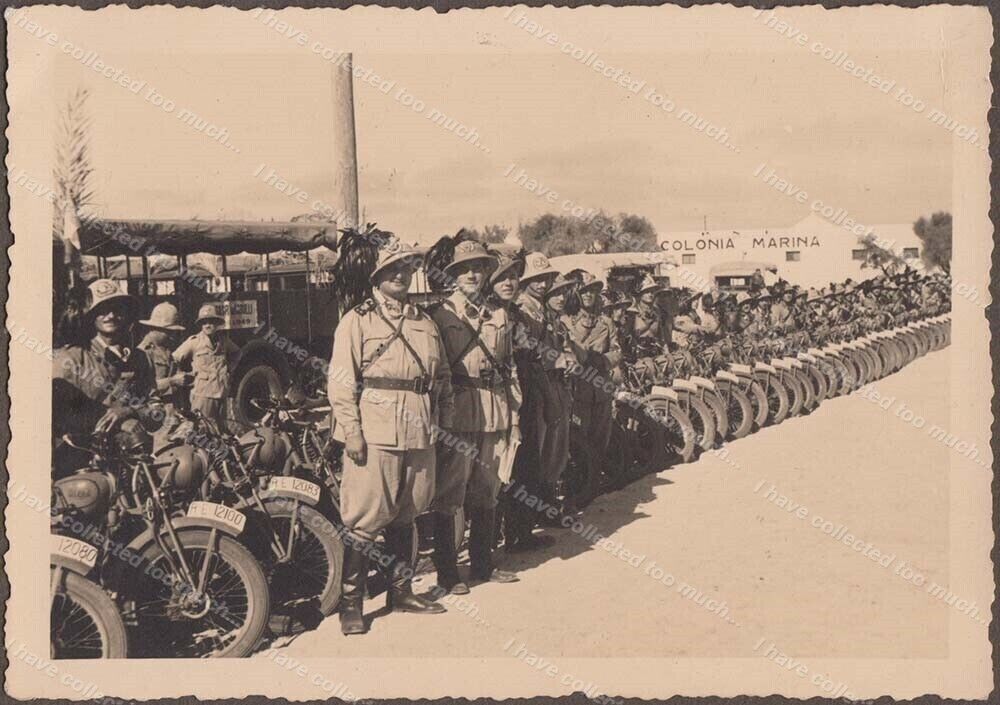 FOTOALBUM Bersaglieri motociclisti Kradmelder Motorrad AFRIKA DAK (4)