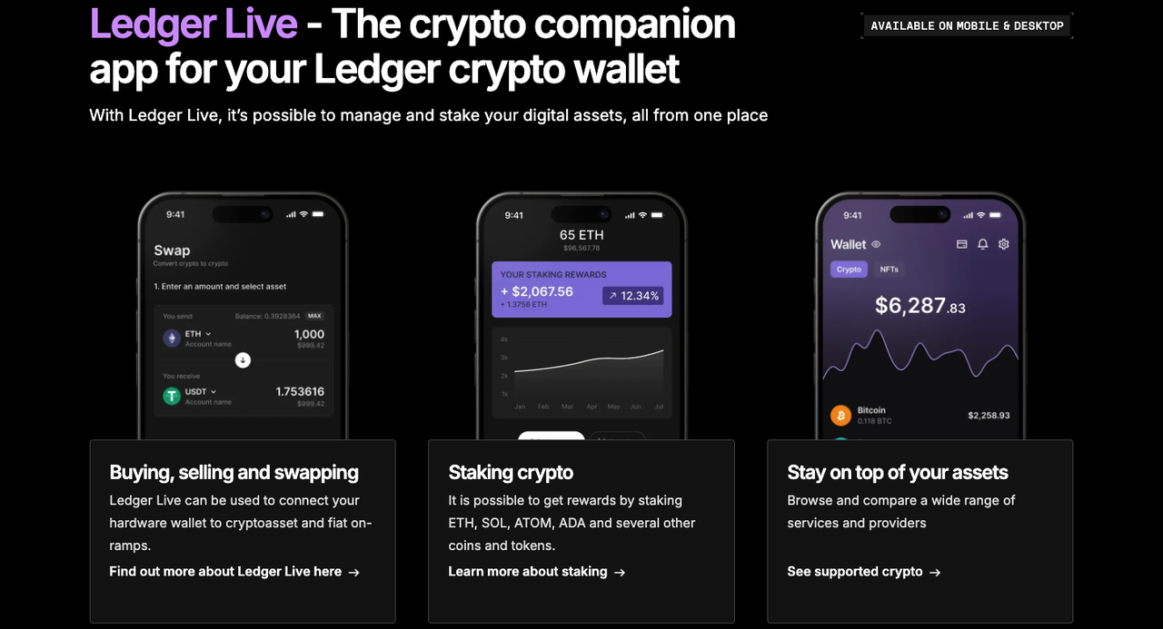 Ledger Login Dashboard