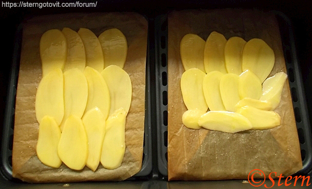 Картофельный сэндвич в аэрогриле