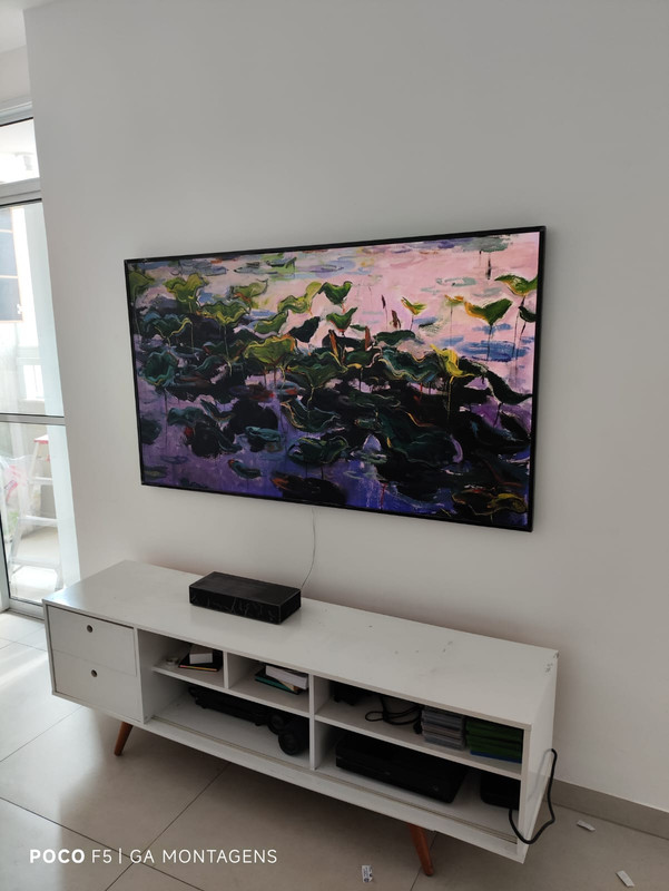 Instalação de TV realizada pela GA Montagens