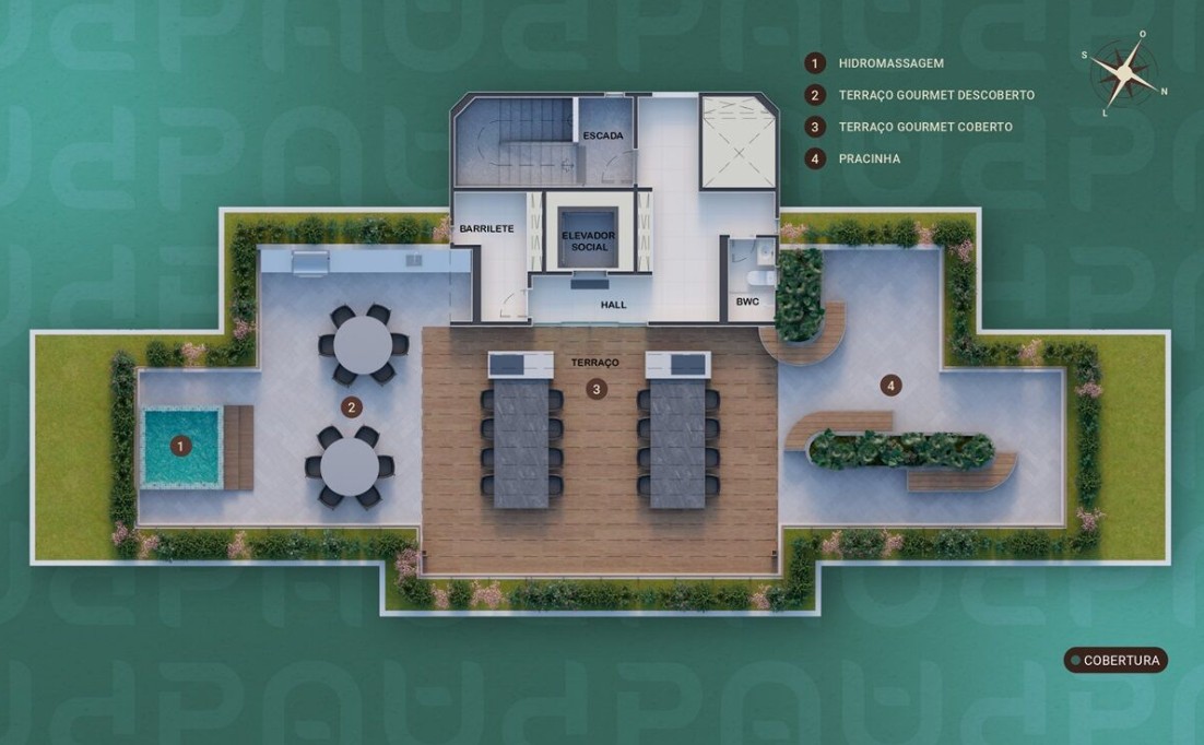 Cobertura exclusiva do Palácio das Laranjeiras com vista privilegiada