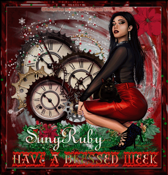 Suny-Ruby-Blessed-Week-Clock