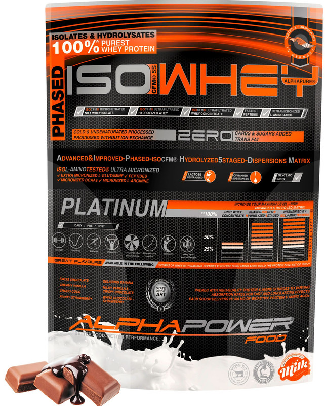 Whey Isolate Protein Pulver I IsoWhey 1kg 100% für Muskel & Diät