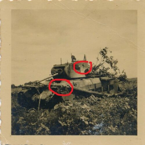 Rußland Lend-Lease englischer Matilda Panzer abgeschossen WK II