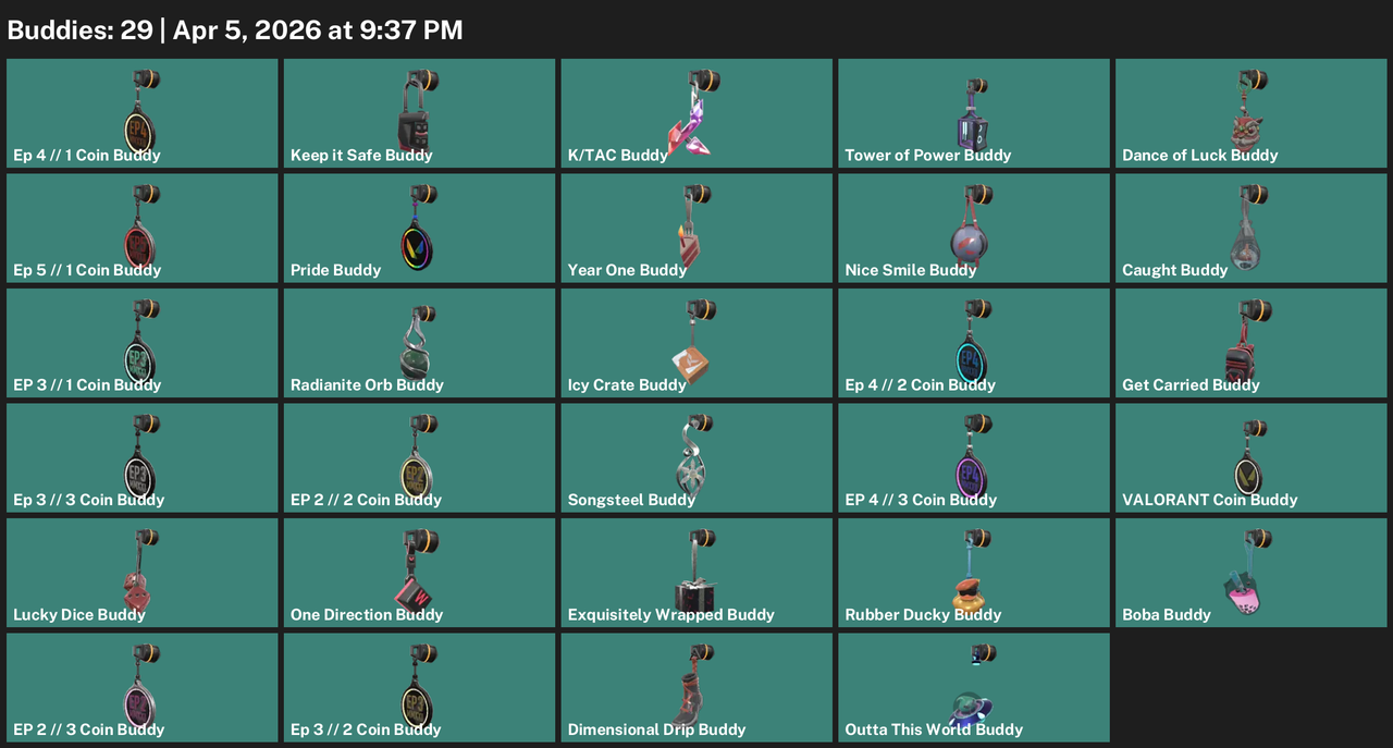 NA 1038d inactive 1 knives 22 skins 8775 VP 29 buddies