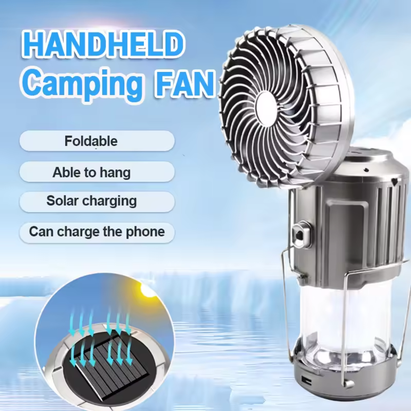 Portable LED Camping Lantern With Fan