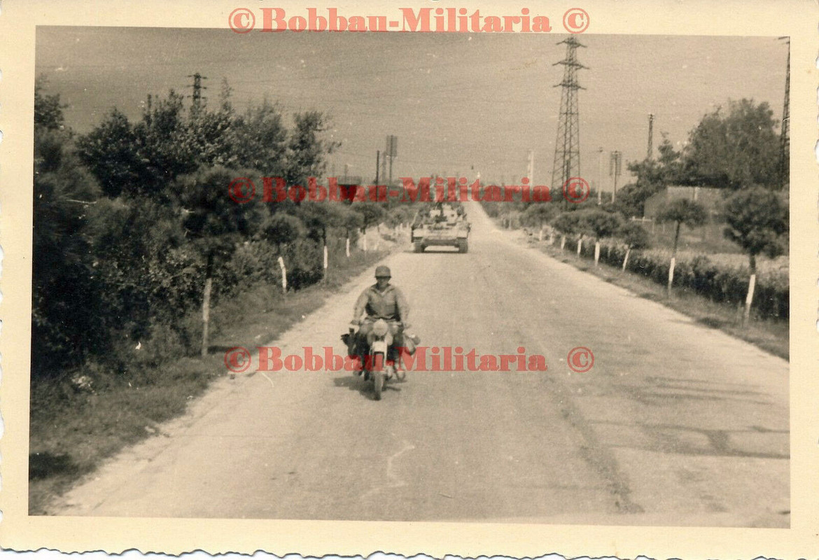 Italien Straße Livorno PISA Panzer Rgt. 26 Panzerkampfwagen IV Langrohr