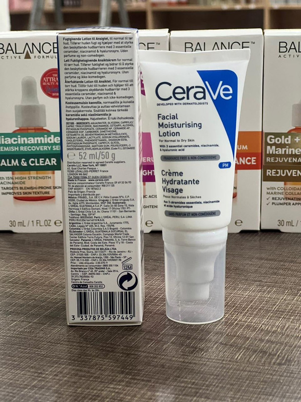 Cera ve Facial moisturizing Lotion.