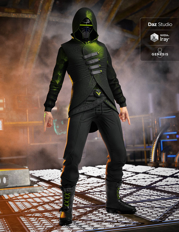 Sci-Fi Assassin Outfit for Genesis 8 Male(s) Sci-Fi Assassin Outfit for Genesis 8 Male(s)