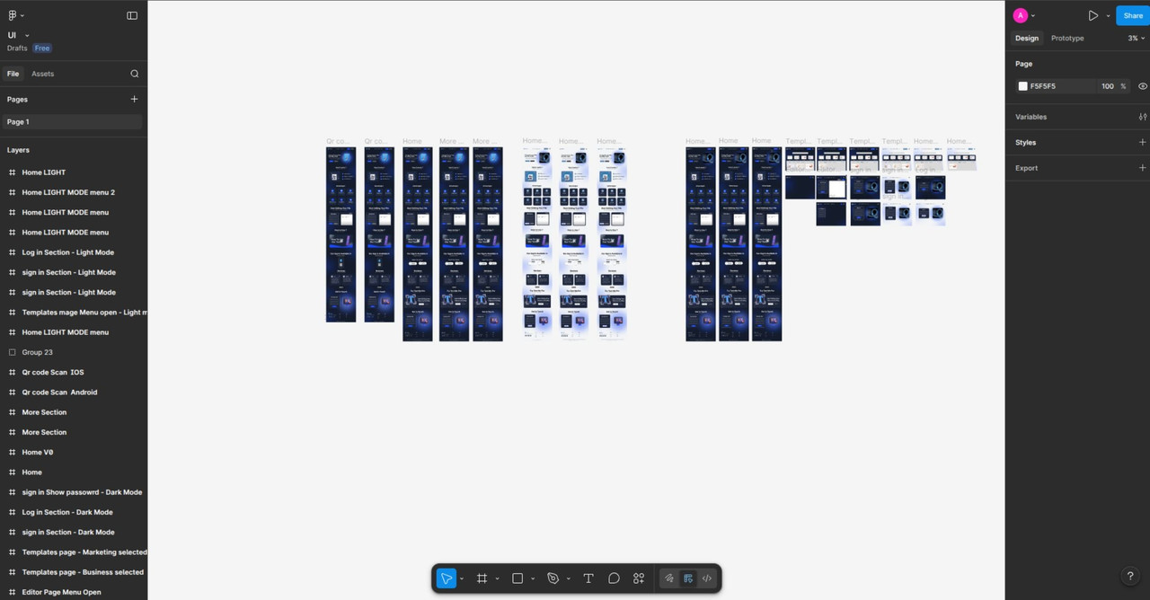 Landing page UI figma design preview