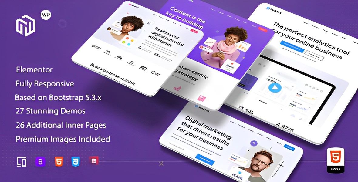 Martex – Software, SaaS & Startup Landing Page WordPress Theme