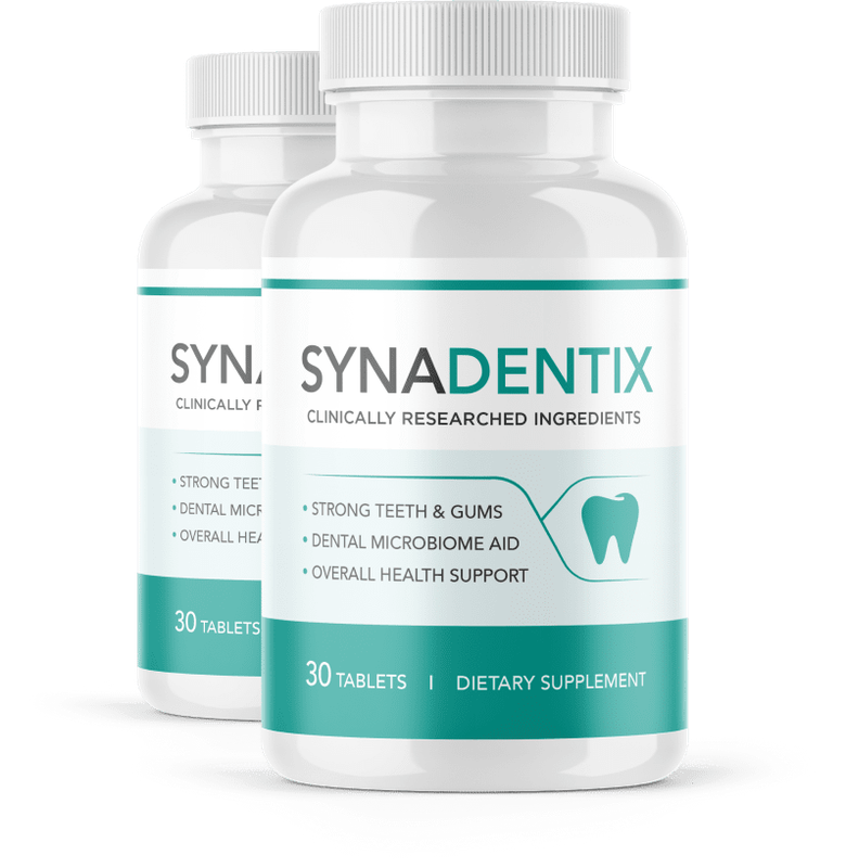 SYNADENTIX dental health supplement bottle