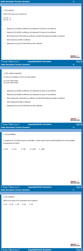 Math Revolution Questions