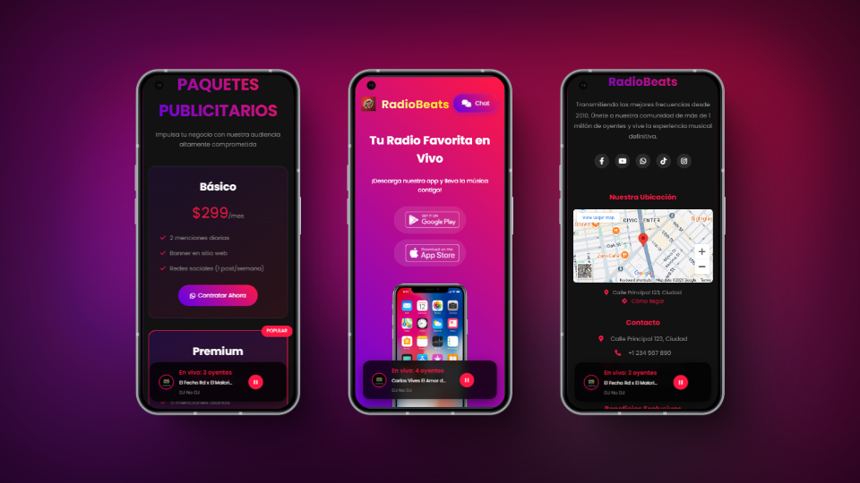 Radio Beats - Todo Players HTML5 ShoutCast, Icecast