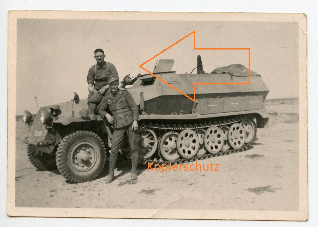 DAK Afrikakorps Schützenpanzerwagen Halbkette WK2 Wehrmacht