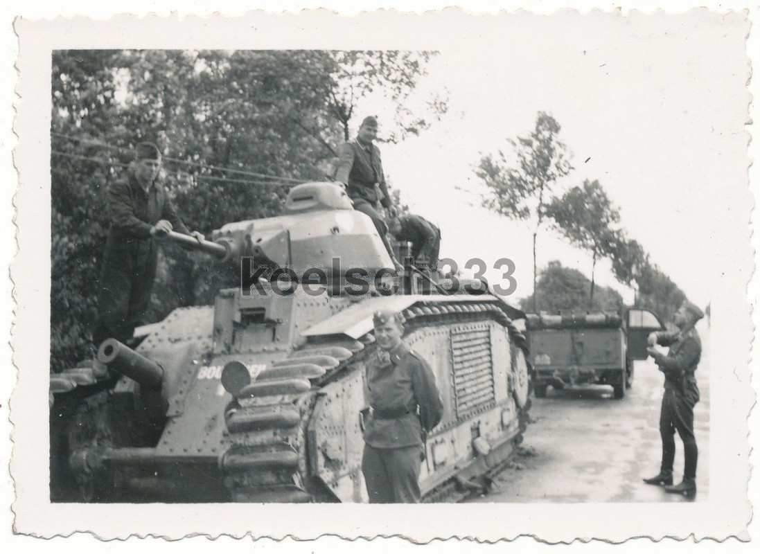 Foto französischer Char B 1 Tank Wehrmacht Beute