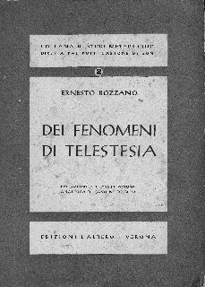 Ernesto Bozzano - Dei fenomeni di Telestesia (1942)