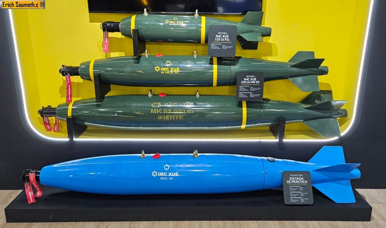 Indumil presenta la familia de bombas XUE, innovación colombiana en el sector de defensa aérea