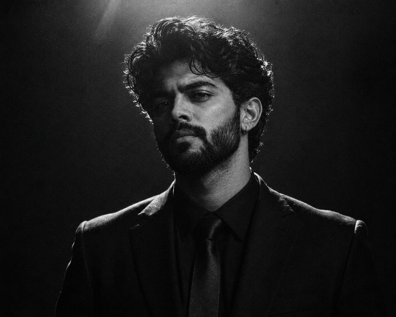 Result of: Grain & Glow: Analog Suit Portrait