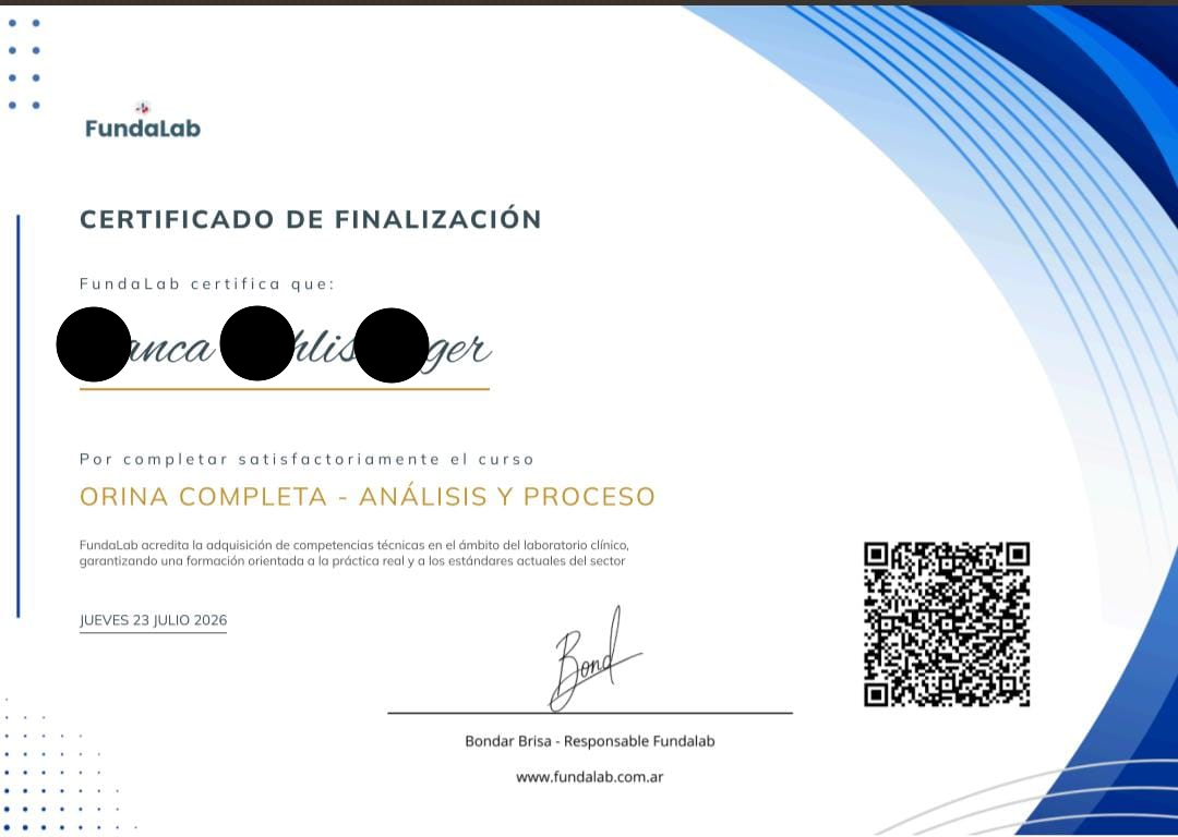 Certificado Fundalab