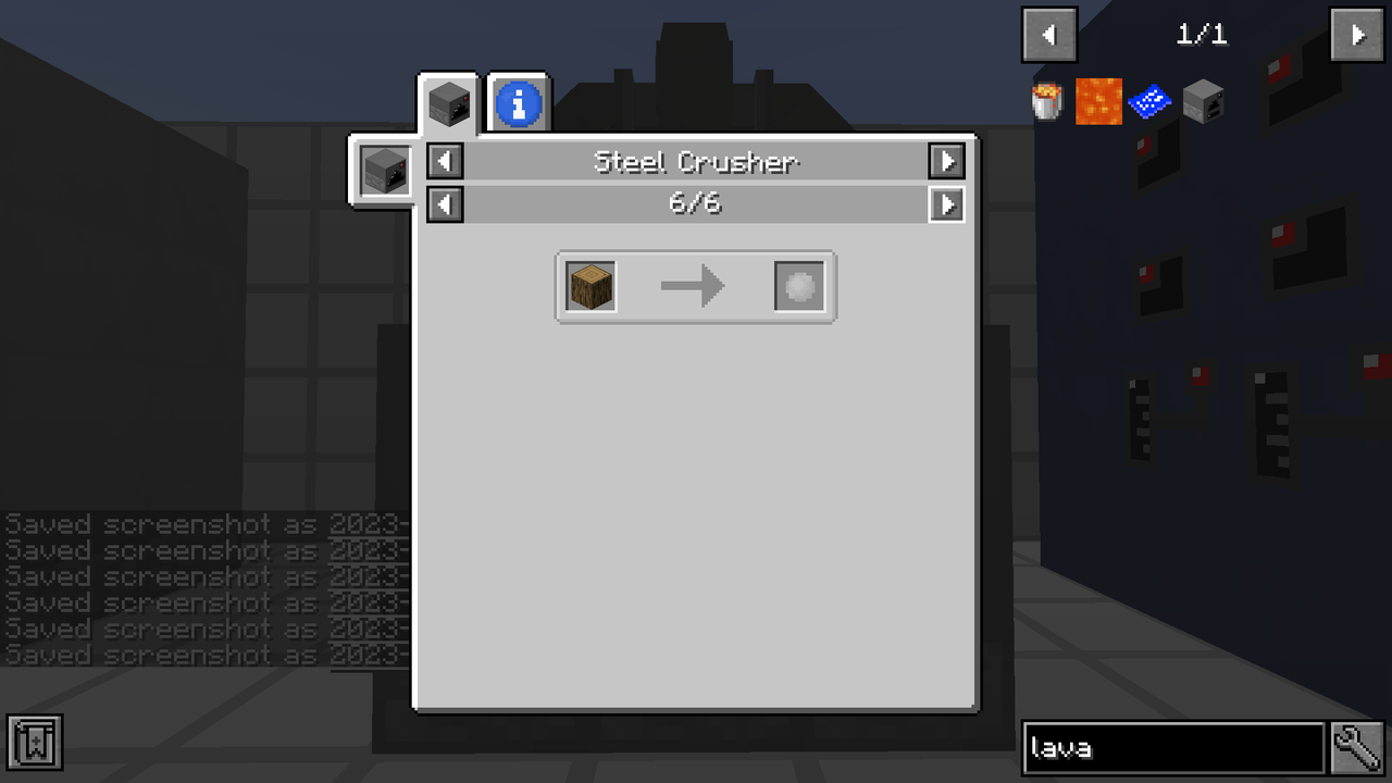 steel crusher recipe