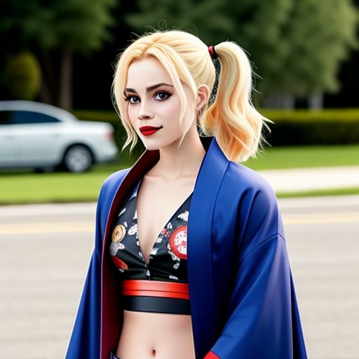 Harley-Quinn-wearing-a-kimono-85