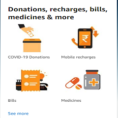 DONATIONS-RECHARGES-BILLS-MEDICINE-MORE
