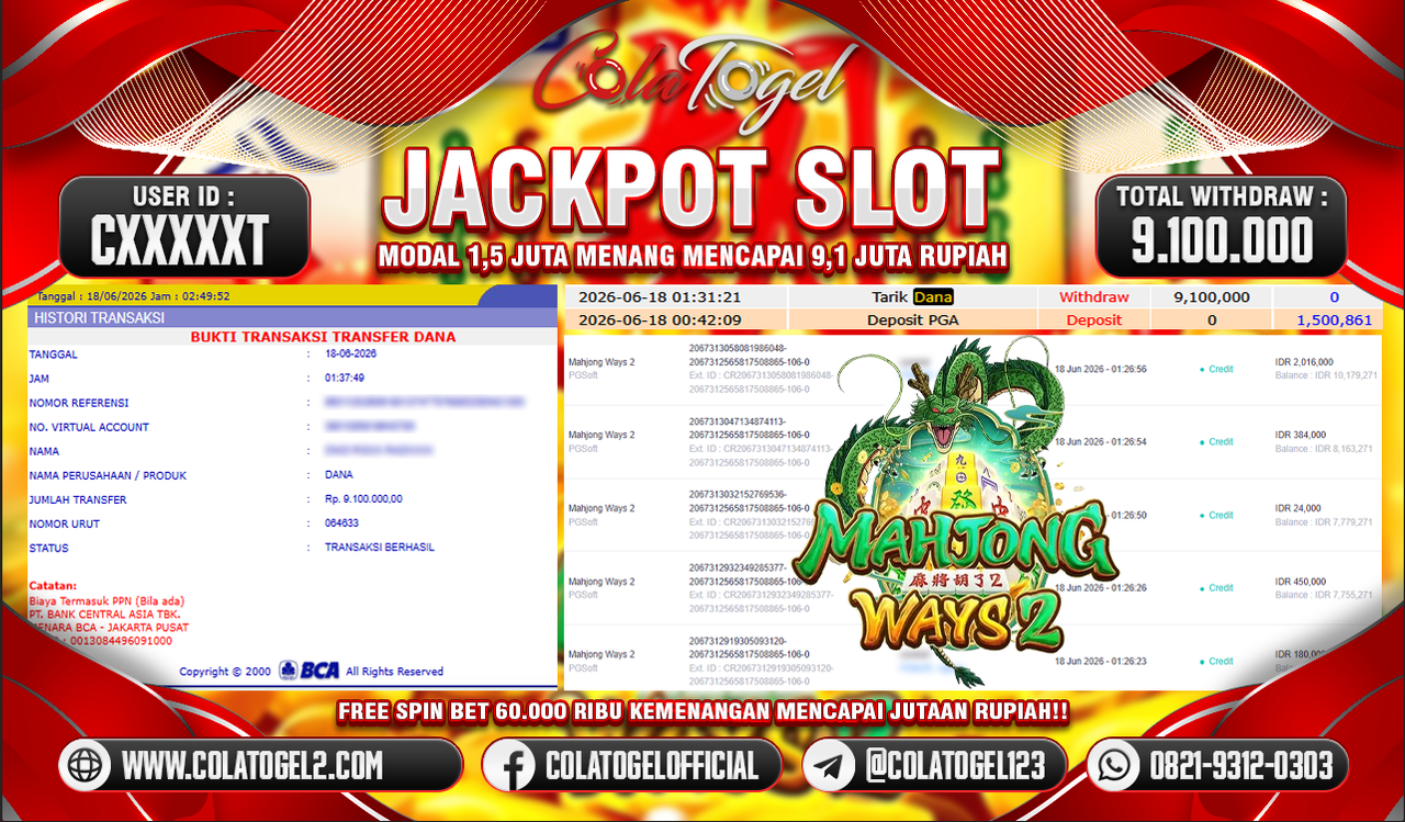 JACKPOT SLOT GACORR!!