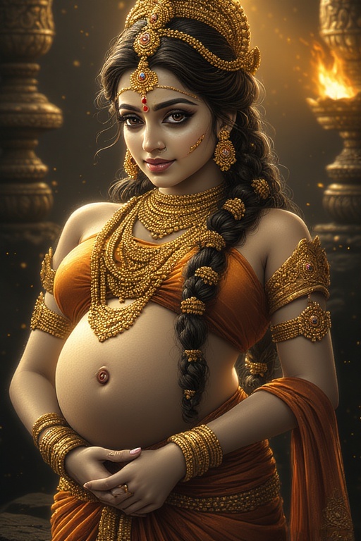 naked-goddess-parvati-pregnant-37