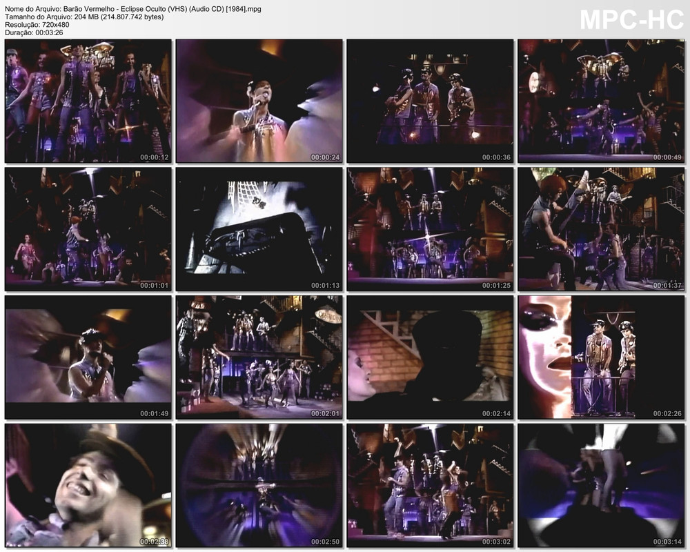 Barão Vermelho - Eclipse Oculto (VHS) (Audio CD) [1984] ok