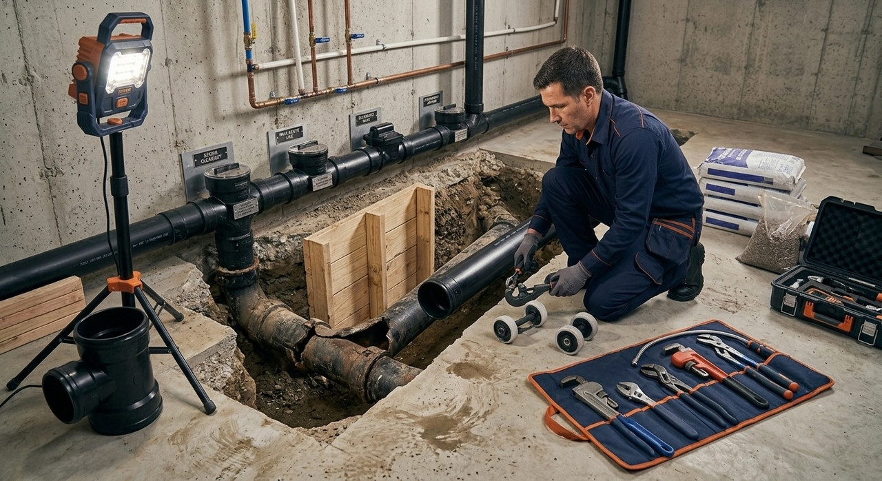 Sewer line repair
