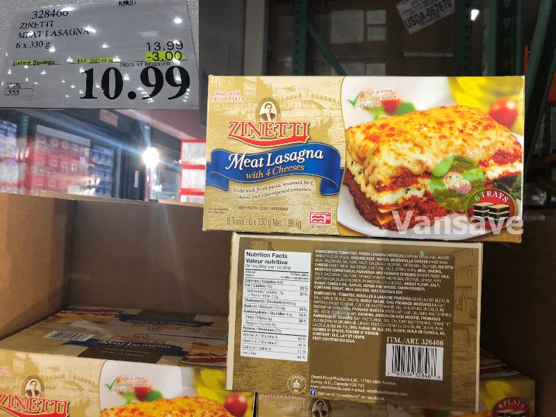 Costco Zinetti Meat Lasagna Review